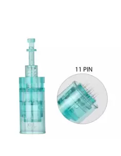 11 Pin 0.18mm Dr Pen A6S Dermapen İğnesi Kartuşlu Klipsli İğne