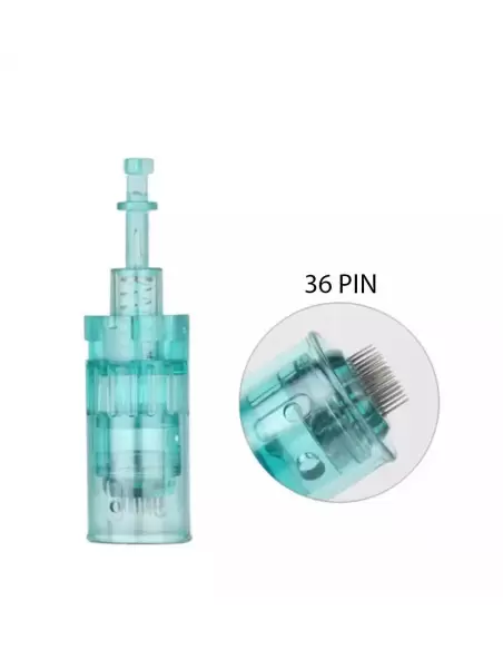 36 Pin 0.18mm Dr Pen A6S Dermapen İğnesi Kartuşlu Klipsli İğne