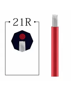21 Round Blades Microblading İğnesi - 21R Yuvarlak Gölgeleme İğnesi