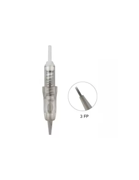 3FP Vidalı Kartuşlu Kalıcı Makyaj Cihazı İğnesi Boya Hazneli 3 Flat İğne