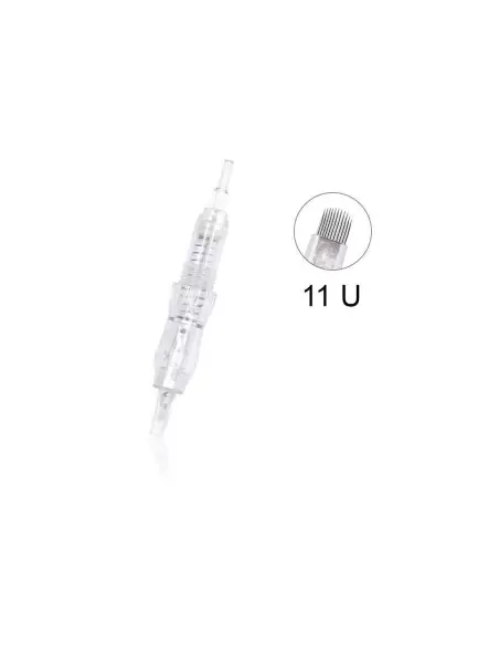 11U 0.18mm Biomaser Uyumlu Vidalı Kartuşlu Kalıcı Makyaj Cihazı İğnesi
