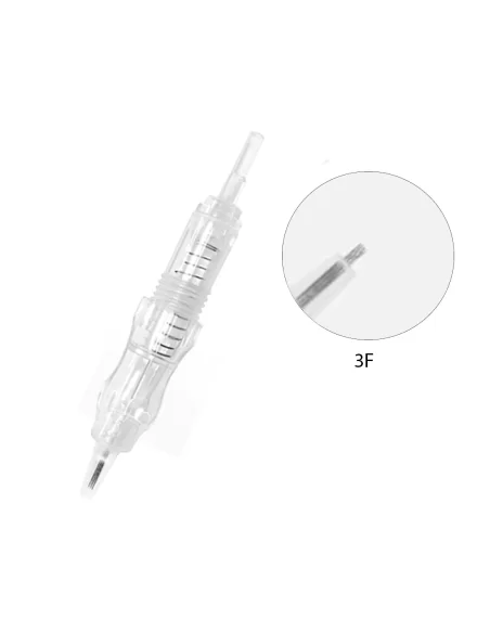 3 Flat Biomaser Uyumlu Vidalı Kartuşlu Kalıcı Makyaj Cihazı İğnesi