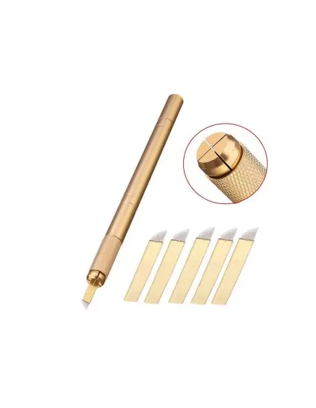 Microblading Seti Gold Microblading Kalemi ve İğneleri