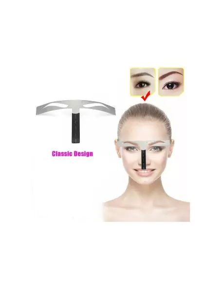 Kalıcı Makyaj Microblading Klasik Tasarım Kaş Kalıplı Kaş Ölçüm Cetveli
