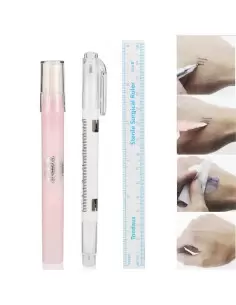 Microblading ve Kalıcı Makyaj Marker İşaretleme Kalem ve Kalem Silgi Seti