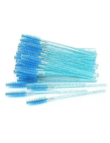 Kaş ve Kirpik Fırçası Kıvrılabilen Uç Mavi 10 Adet