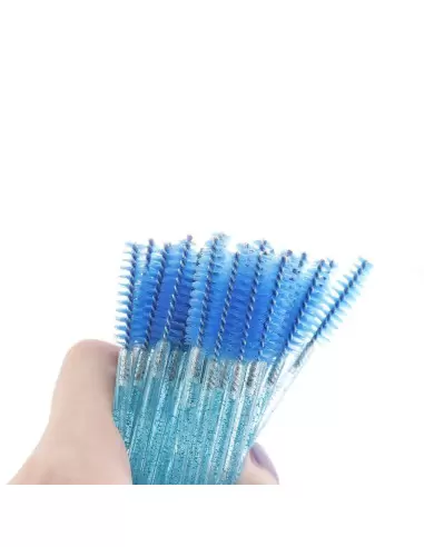 Kaş ve Kirpik Fırçası Kıvrılabilen Uç Mavi 10 Adet