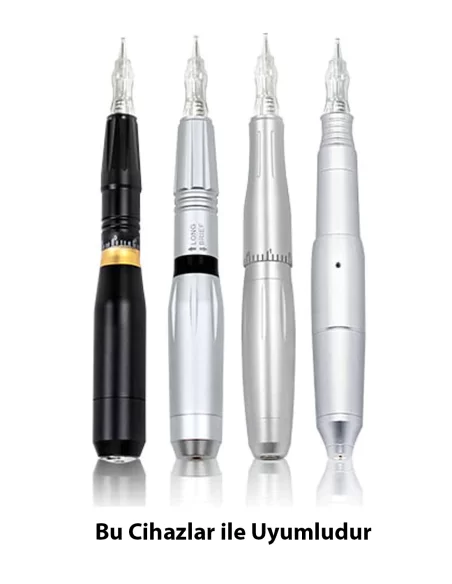 11U 0.18mm Biomaser Uyumlu Vidalı Kartuşlu Kalıcı Makyaj Cihazı İğnesi