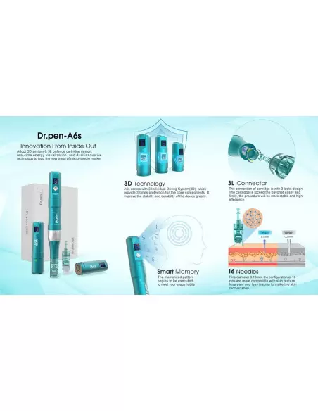 Dr Pen A6S Dermapen Cihazı, BB Glow Kalıcı Fondöten Makinesi, Profesyonel Mikro İğneleme Cihazı
