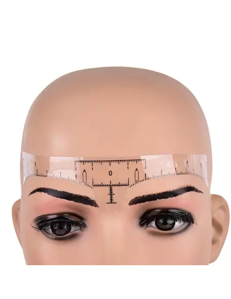 Kalıcı Makyaj Microblading Yapışkanlı Sticker Kaş Ölçüm Cetveli 10 Adet
