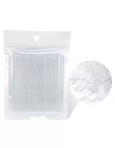 Kalıcı Makyaj Microbrush Fırça Transparan Simli 100 Adet