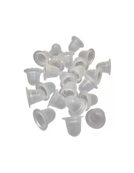 Kalıcı Makyaj Yumuşak Silikon Pigment Boya Kabı Orta Boy Pota 100 Adet