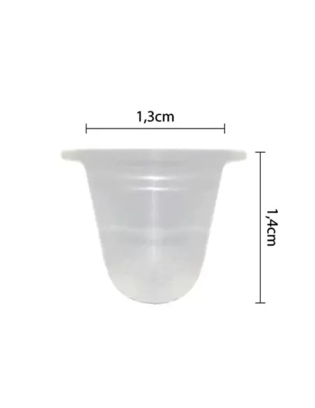 Kalıcı Makyaj Yumuşak Silikon Pigment Boya Kabı Orta Boy Pota 100 Adet