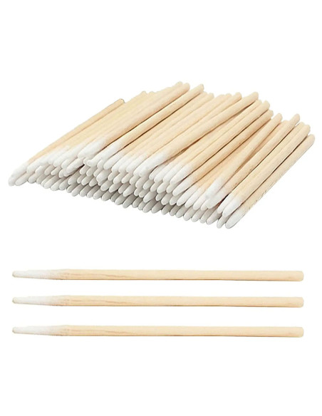 Kalıcı Makyaj Microbrush Pamuklu Çubuk Kürdan Pamuk Stick 100 Adet