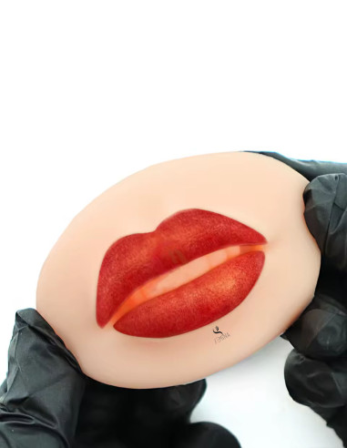 Semina Kalıcı Makyaj 3D Dudak Lateks Renklendirme ve Pudralama Suni Çalışma Deri Açık Ten