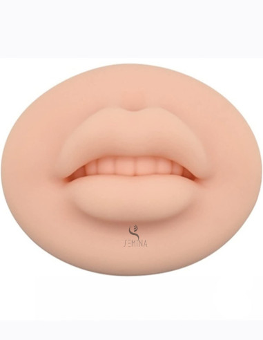 Semina Kalıcı Makyaj 3D Dudak Lateks Renklendirme ve Pudralama Suni Çalışma Deri Açık Ten