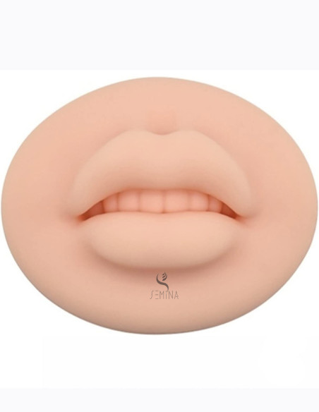 Semina Kalıcı Makyaj 3D Dudak Lateks Renklendirme ve Pudralama Suni Çalışma Deri Açık Ten