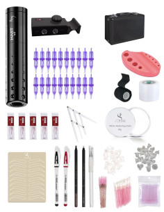 Mast Amy Kablolu Kalıcı Makyaj Seti Çantalı Siyah